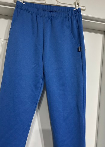 Kadın Mavi Rahat Kesim Eşofman Altı - Görsel 5