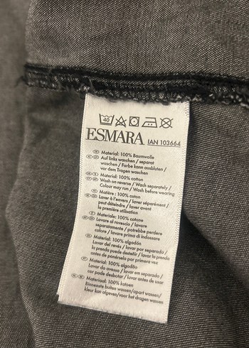 42 Beden gri Renk Nakış Detaylı Gri Kot Gömlek/kadın