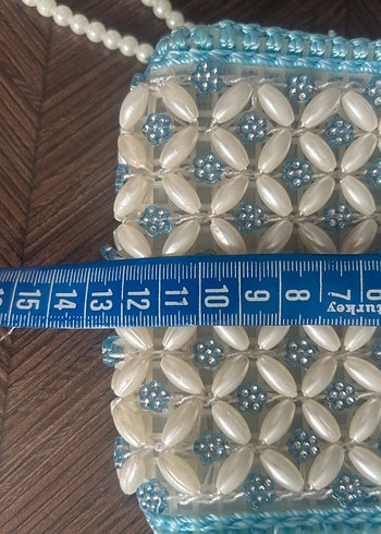 Mavi Boncuk İşlemeli cüzdan - Görsel 7