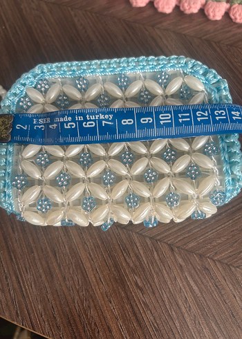 Mavi Boncuk İşlemeli cüzdan - Görsel 6