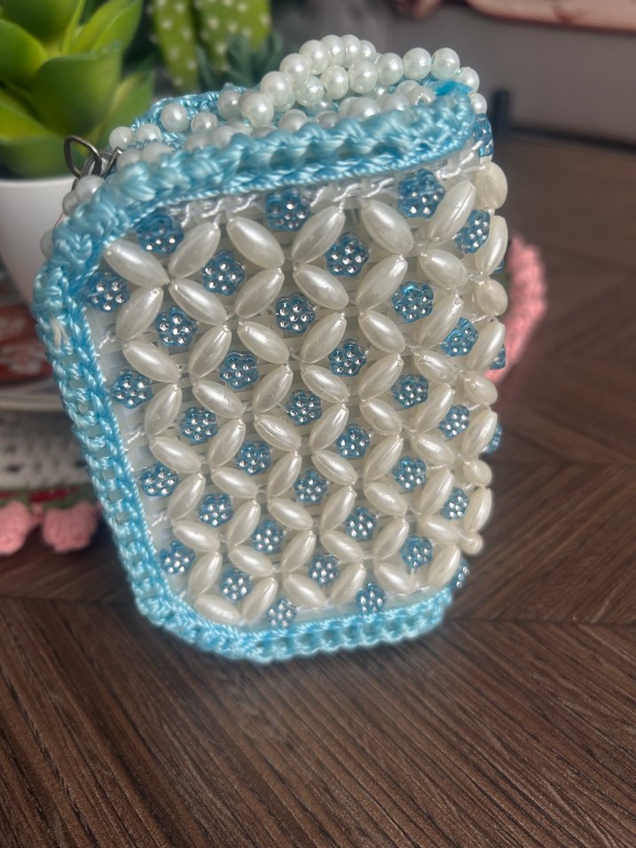 Mavi Boncuk İşlemeli cüzdan - Görsel 3