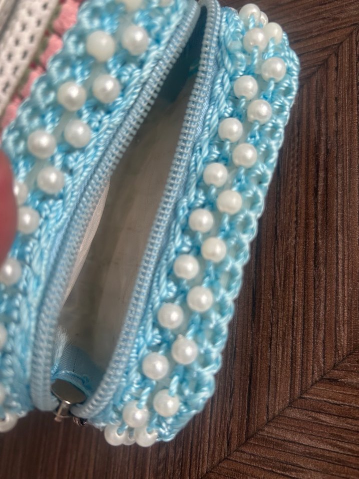 Mavi Boncuk İşlemeli cüzdan - Görsel 5