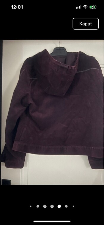 l Beden bordo Renk CARTERS/kadife mont/kadın