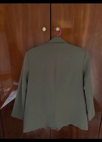 Bej Düğmeli Kadın Blazer Ceket - Görsel 4