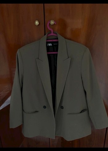 Bej Düğmeli Kadın Blazer Ceket - Görsel 2