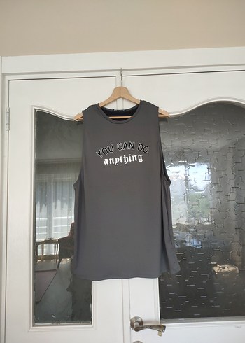 LC Waikiki spor atletli Gri Baskılı Viskon Atlet