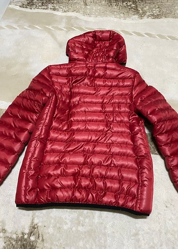 Kırmızı Fermuarlı Kadın Kış Montu - Görsel 7