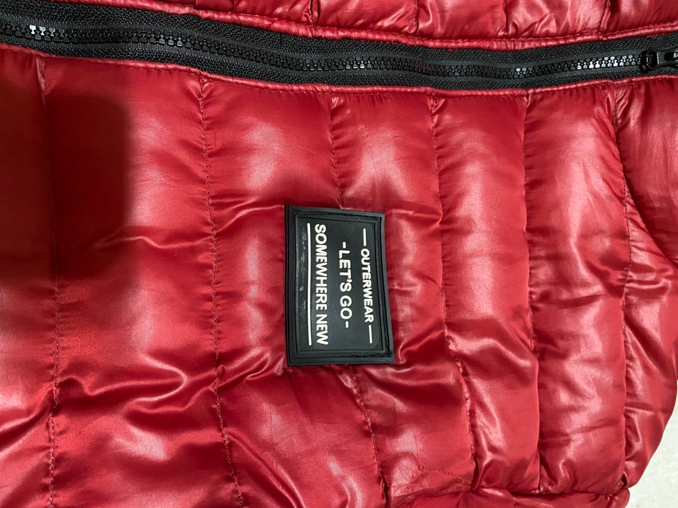 Kırmızı Fermuarlı Kadın Kış Montu - Görsel 4