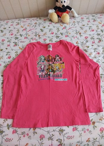 3 adet kız çocuk uzun kollu tişört - Görsel 7