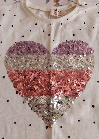 3 adet kız çocuk uzun kollu tişört - Görsel 6