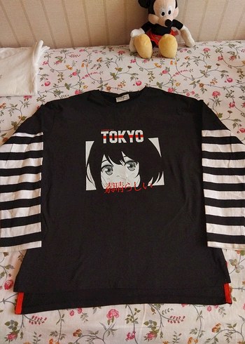 2 adet kız çocuk uzun kollu tişört - Görsel 5