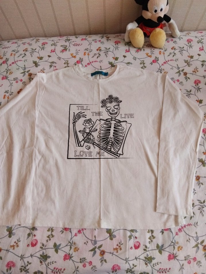 2 adet kız çocuk uzun kollu tişört - Görsel 2