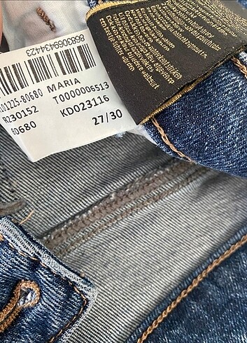 27 Beden Mavi Maria Gold Jean Pantolon