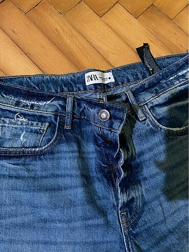 40 Beden mavi Renk Zara mom jean pantolon