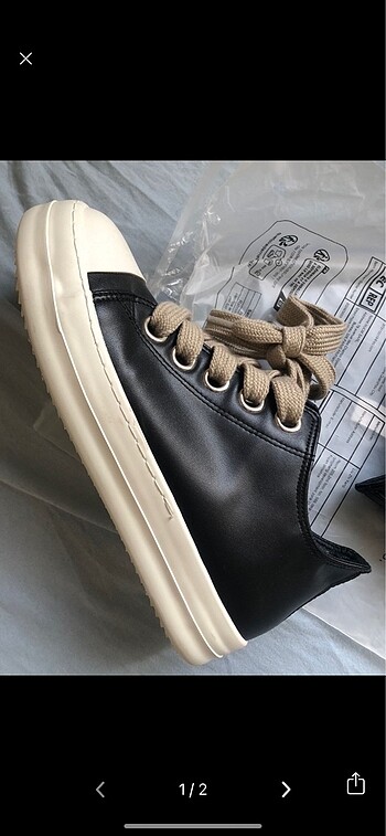 RİCK OWENS JUMBO LACES RAMONES