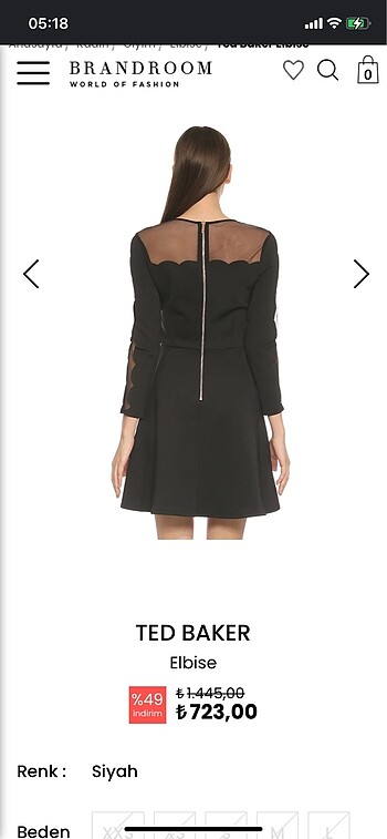 s Beden Ted Baker Şık Elbise
