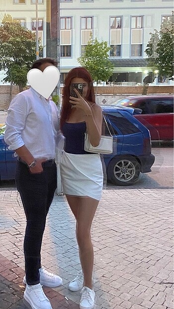Zara Beyaz Mini Etek