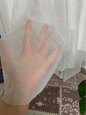 Simli Bağlama Detaylı Midi Abiye - Görsel 7