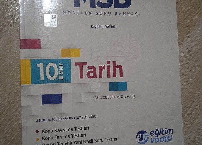 10. Sınıf Tarih Eğitim vadisi Modüler soru bankası
