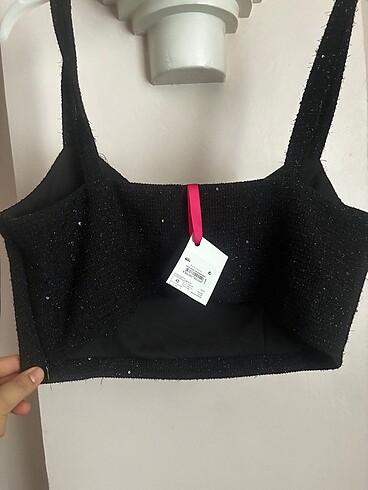 Koton Pırıltılı Büstiyer Kalp Yaka
