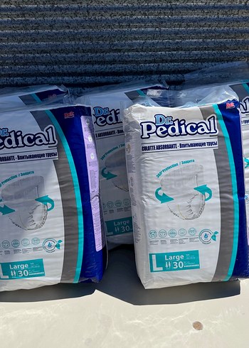 6 Beden: 16+ kg Beden Renk Dr. Pedical Large Yetişkin Bebek Bezi 30'lu