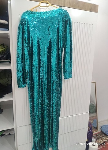 Pullu şık elbise - Görsel 5