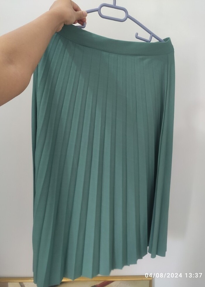 Pileli şık etek - Görsel 5