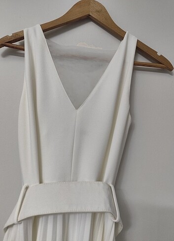 Beyaz şık elbise - Görsel 8