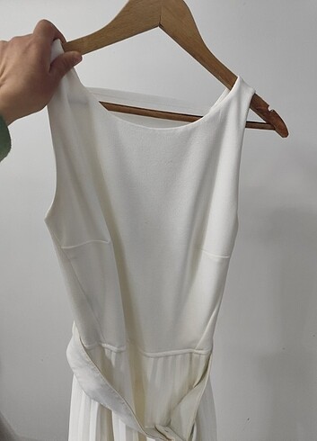 Beyaz şık elbise - Görsel 9