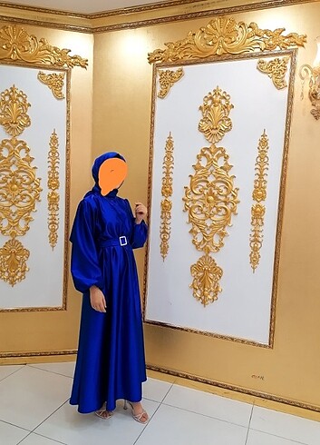 39 Beden Saten elbise şal kiralık da verilir 200 tl