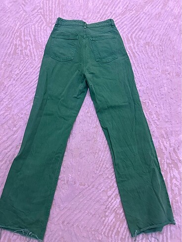 Yeşil kot pantalon