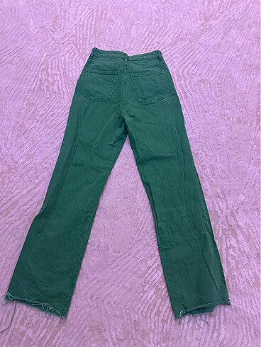 Zara Yeşil kot pantalon