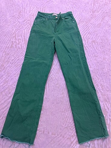 40 Beden yeşil Renk Yeşil kot pantalon
