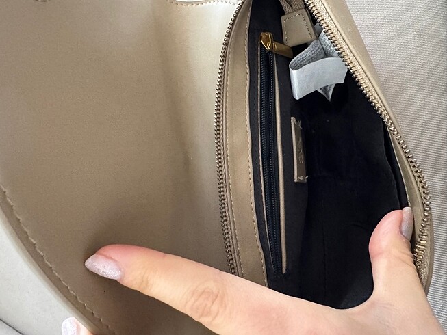 Beden camel Renk Zara askılı çanta