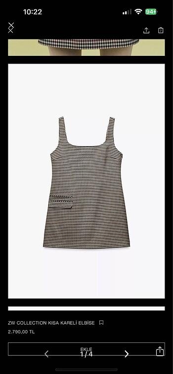 l Beden çeşitli Renk Zara elbise