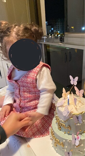 12-18 Ay Beden Bir kere giyilmiş kız çocuk elbise