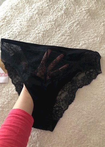 Penti Siyah Dantel daisy high waist slip - Görsel 5