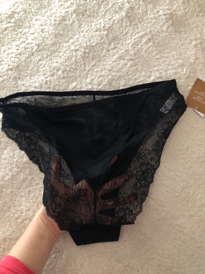 Penti Siyah Dantel daisy high waist slip - Görsel 3