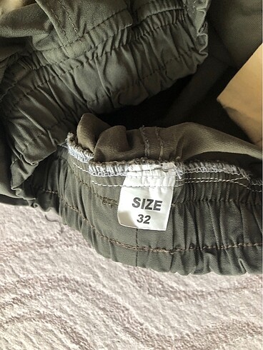 Kadın haki cepli kargo pantolon - Görsel 3