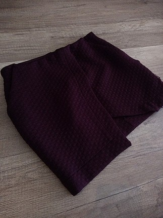 Bershka çarpraz model bordo etek