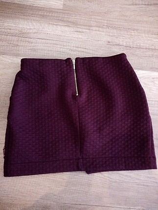 xs Beden çarpraz model bordo etek