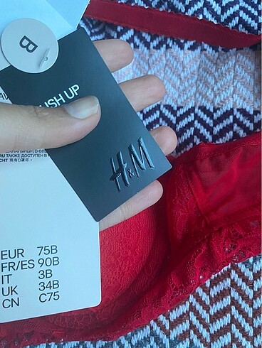 s Beden bordo Renk H&M sütyen