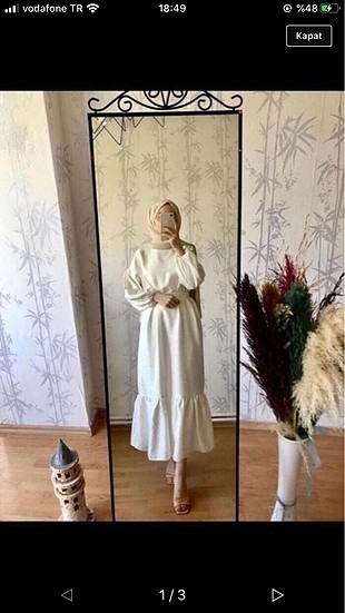 Tasarımcı Beyaz elbise 