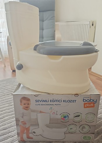 Sevimli Eğitici Klozet Plus Bebek Tuvaleti