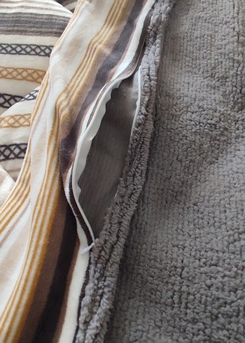 Gri Çift Taraflı Yumuşak Yatak Örtüsü - Görsel 6