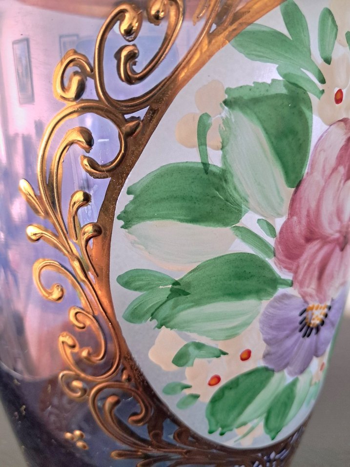 Paşabahçe El Boyama Vazo - Görsel 5