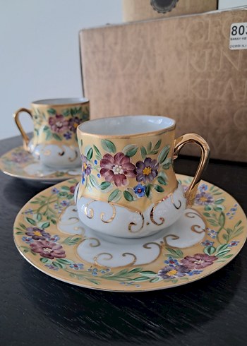 Beden altın Renk Paşabahçe El Boyama Kahve Fincanı