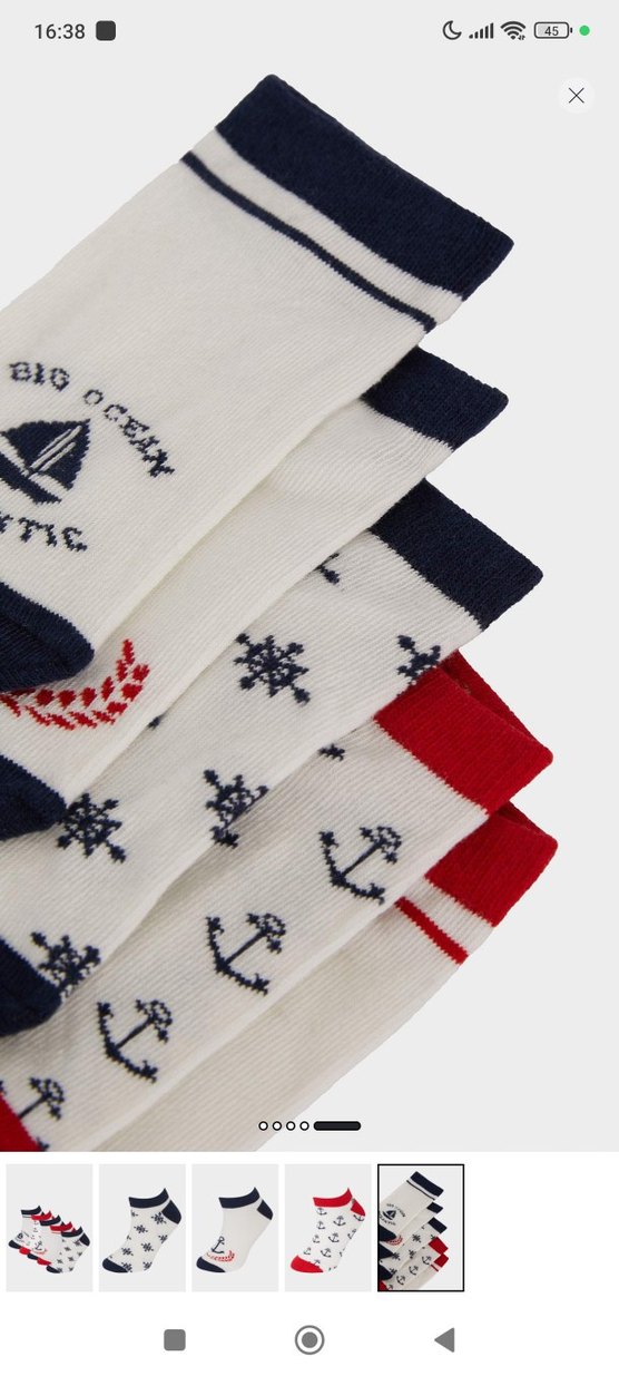 DeFacto Kız Çocuk Baskılı Pamuklu Çorap 5'li - Görsel 3