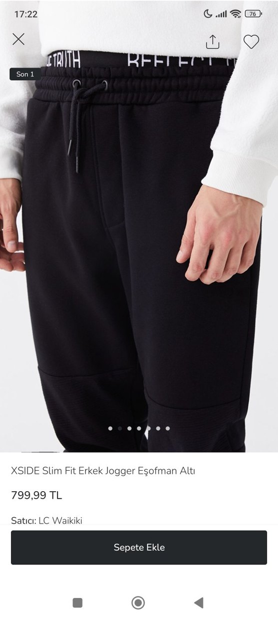 XSIDE Slim Fit Erkek Jogger Eşofman Altı - Görsel 2