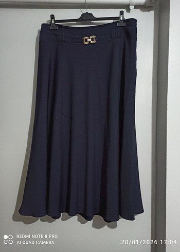 Kemer Detaylı  Uzun Etek - Görsel 2